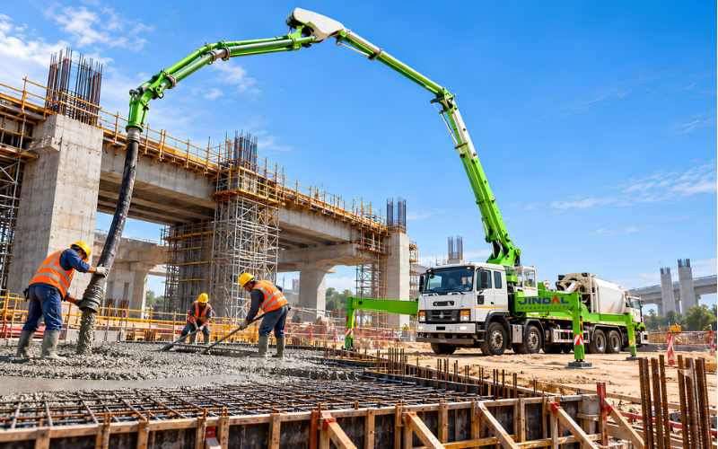 Concrete Boom Pump Rental: How It Improves Concrete Placement on Large Projects